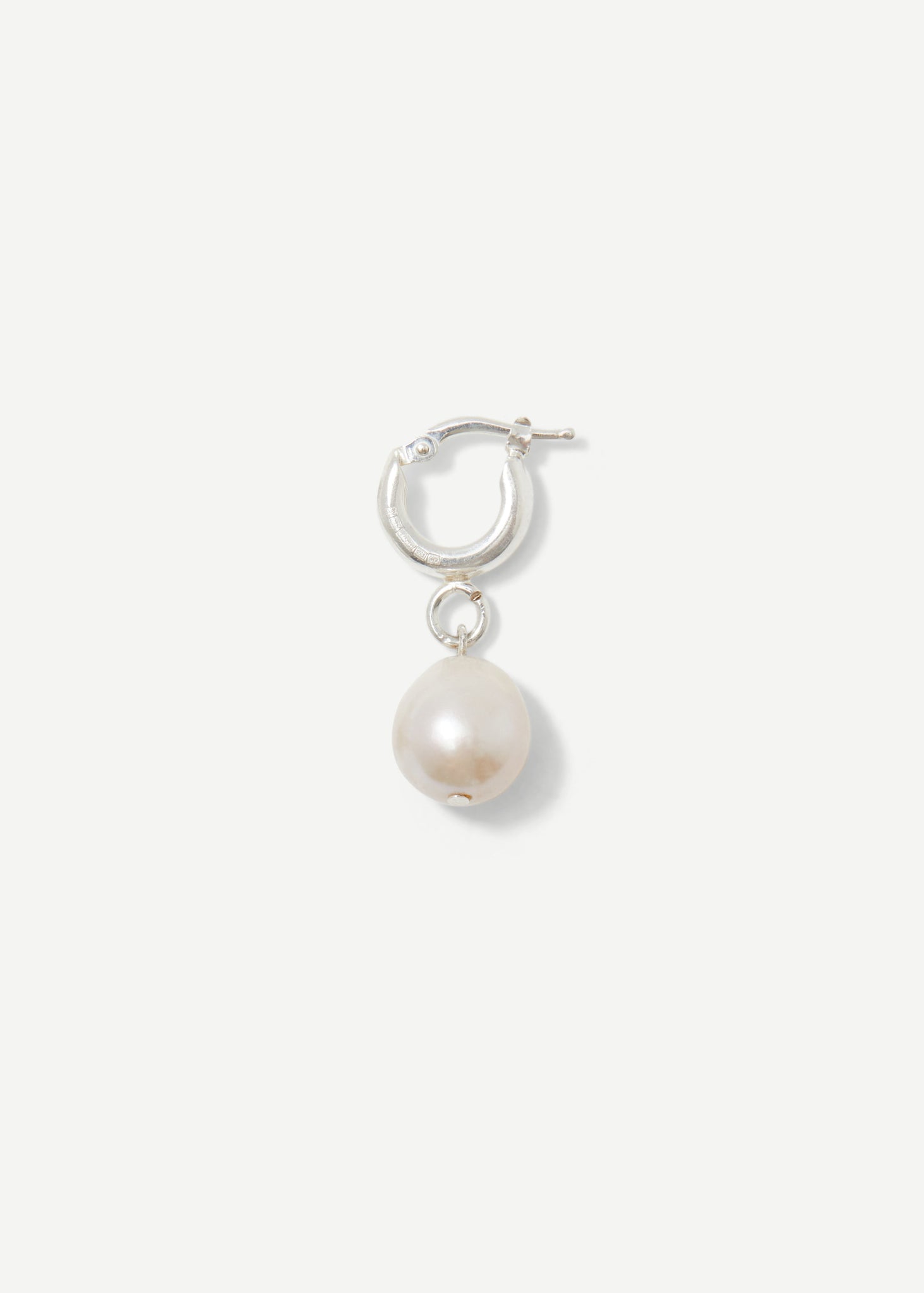 Pearled Drop Hoop Earring - Singel - Sample - 2