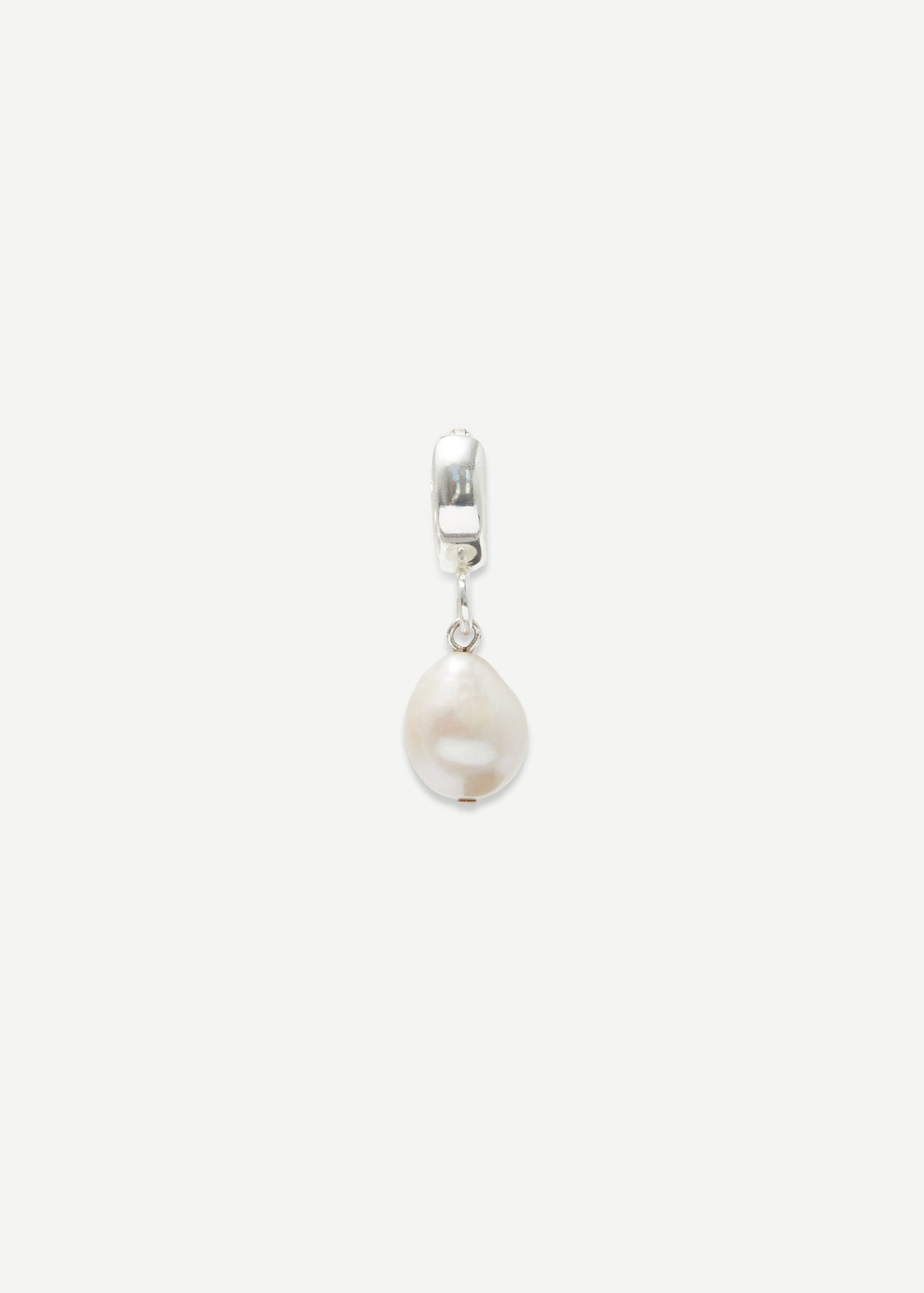 Pearled Drop Hoop Earring - Singel - Sample - 3