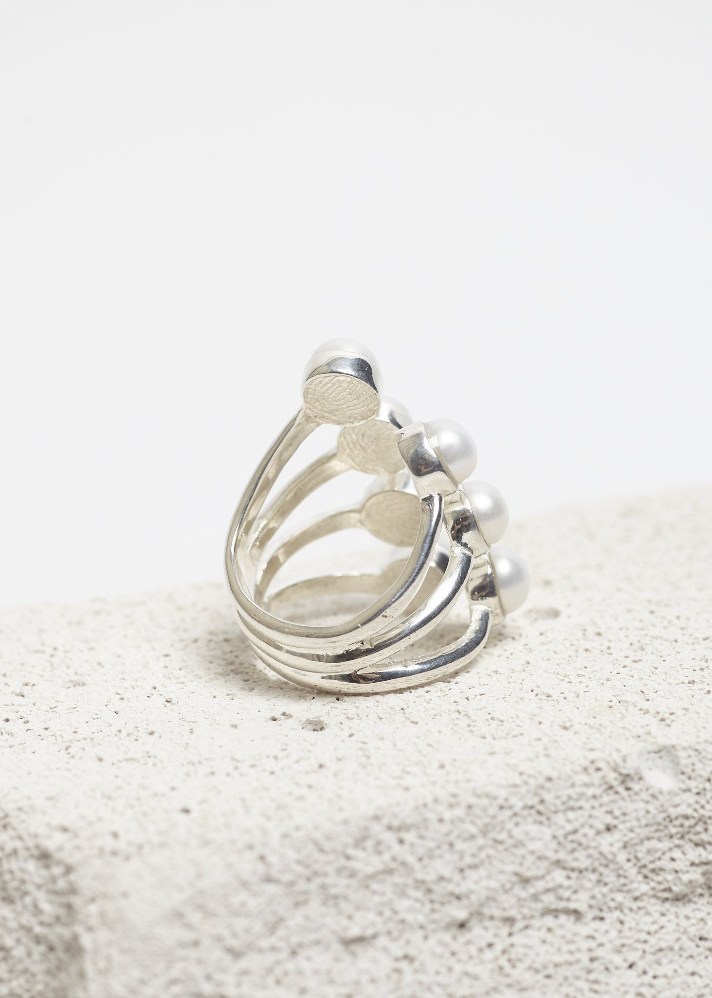Pearled Open Ring XLarge Cornelia Webb Ring