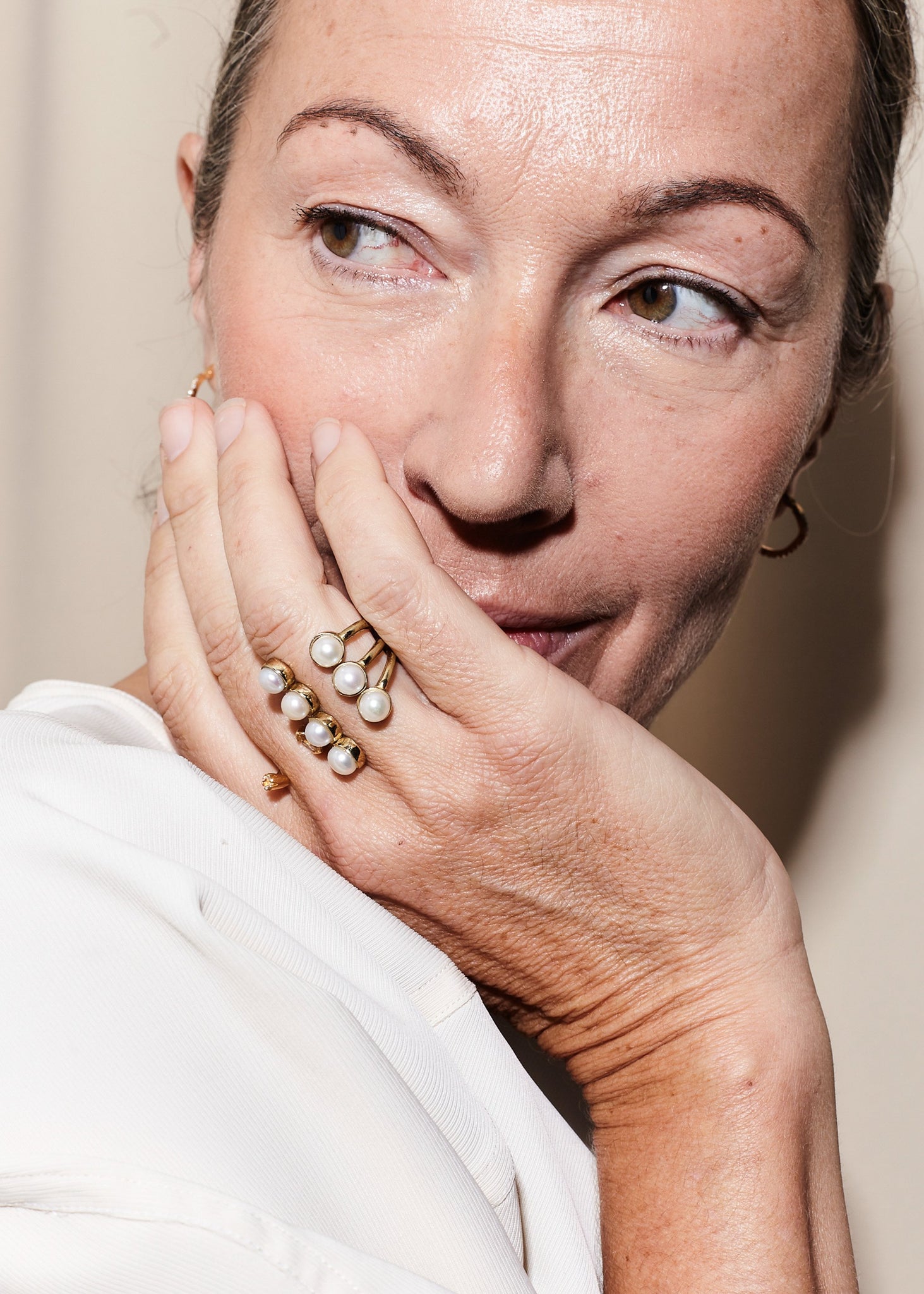 Pearled Open Ring XLarge Cornelia Webb Ring