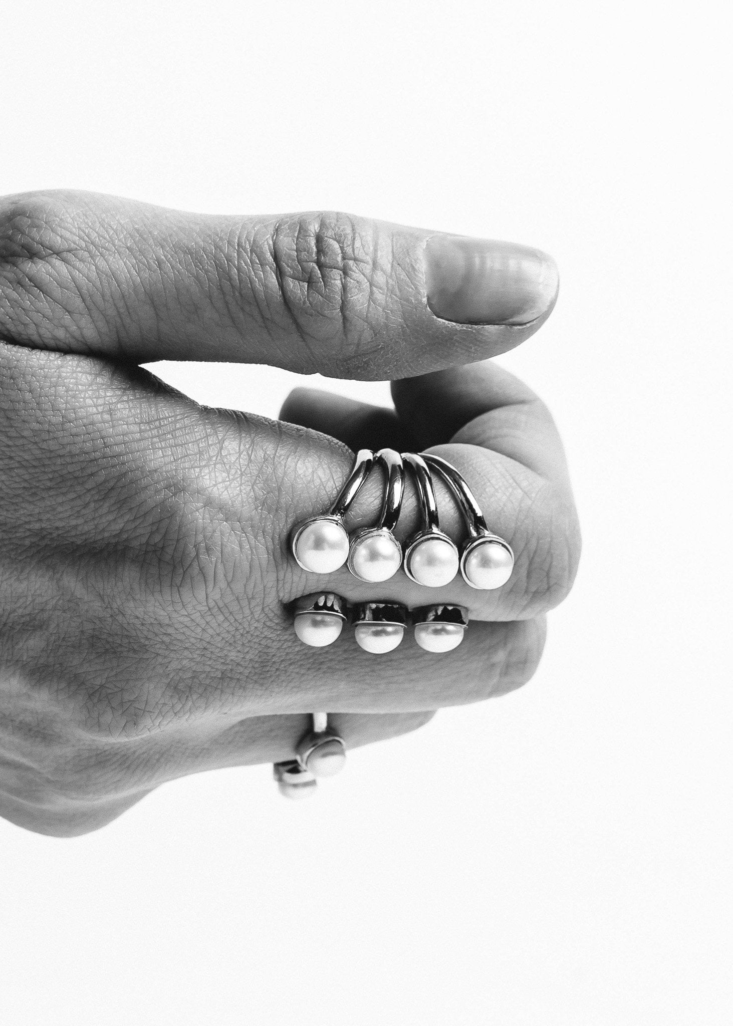 Pearled Open Ring XLarge Cornelia Webb Ring