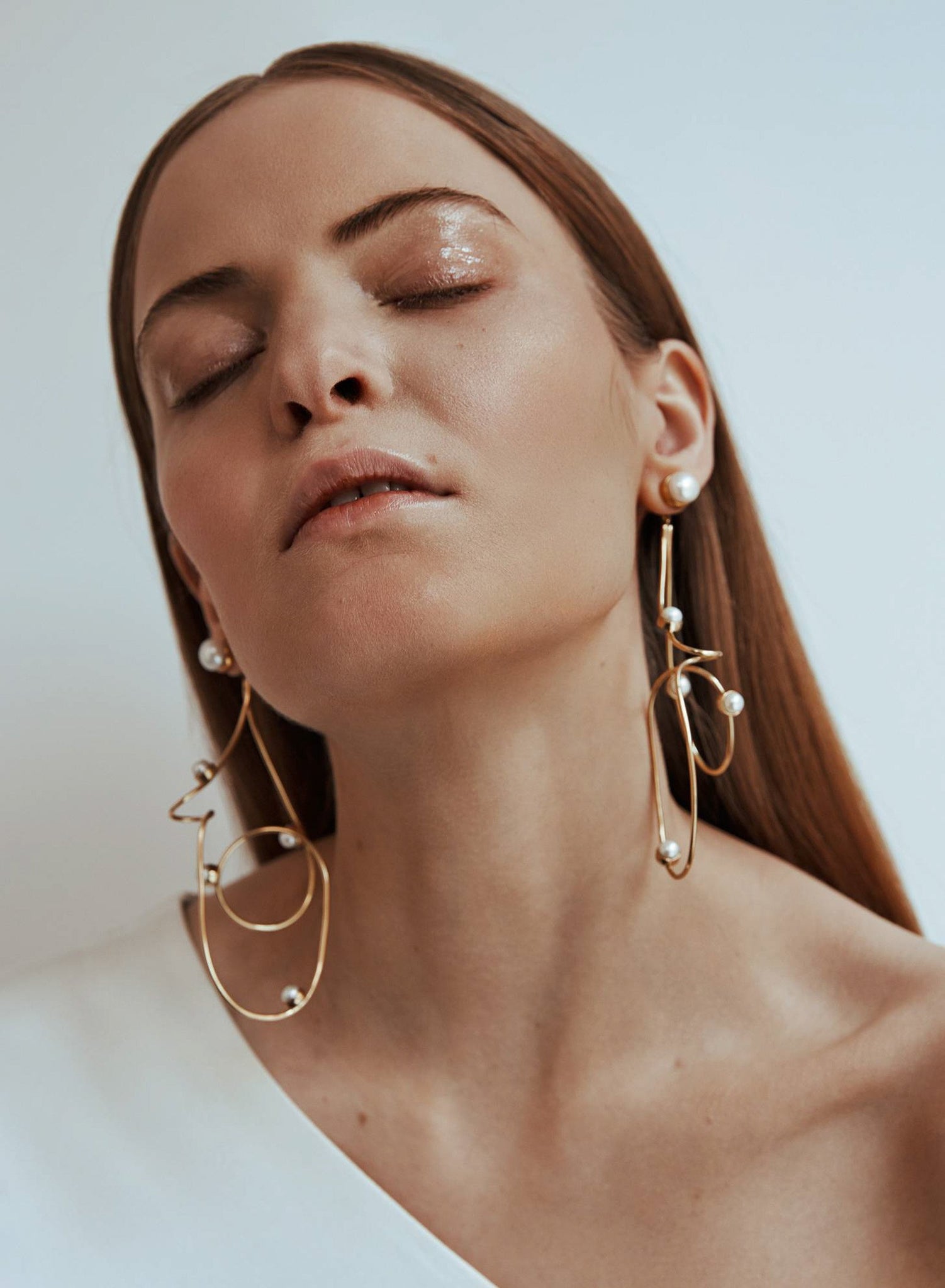Pearled Twisted Drop Earring L Cornelia Webb Earrings