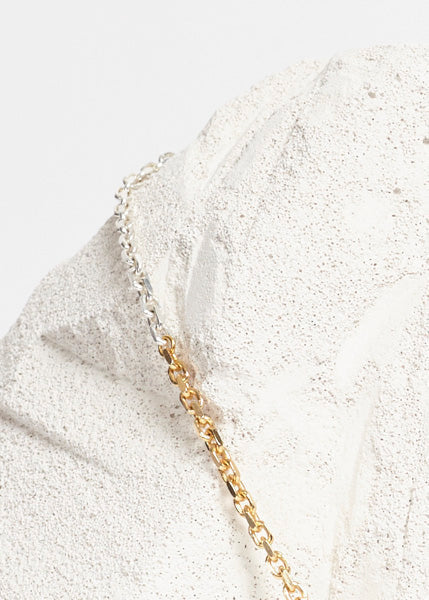 Two toned Sterling Silver Necklace