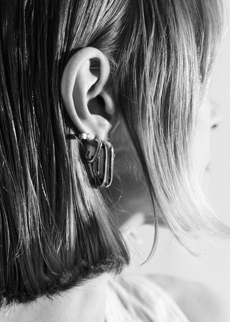 Piped Hoop Earring Midi Cornelia Webb Earrings