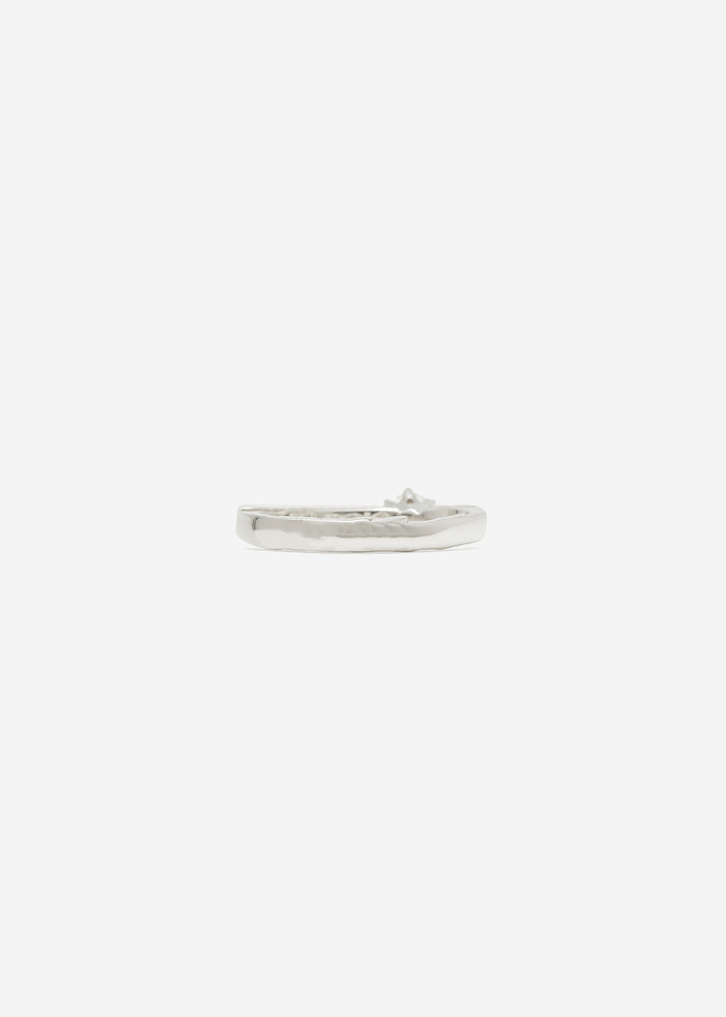 Slized Brilliant Cut Solitaire Ring Pavé 0.25 Ct - Rings - Customised - 5