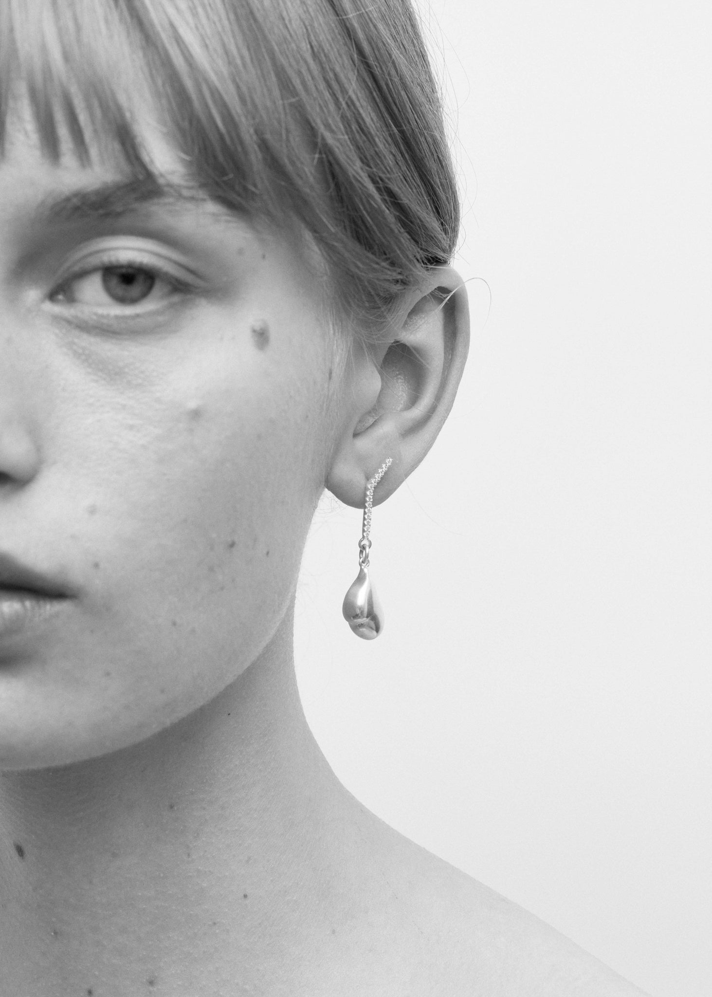 Slized Drop Earring | Casted Pearl - Cornelia Webb - 5