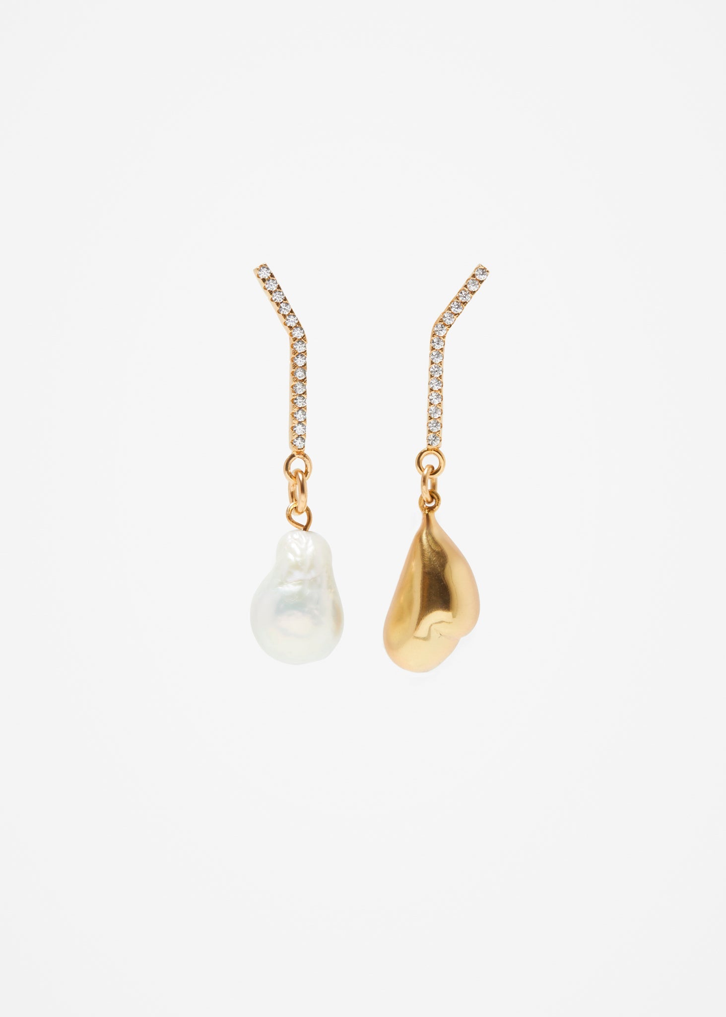 Slized Drop Earring | Casted Pearl - Cornelia Webb - 1