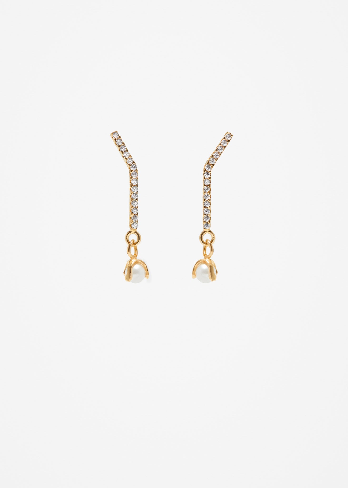 Slized Drop Earring | Pearl - Cornelia Webb - 1