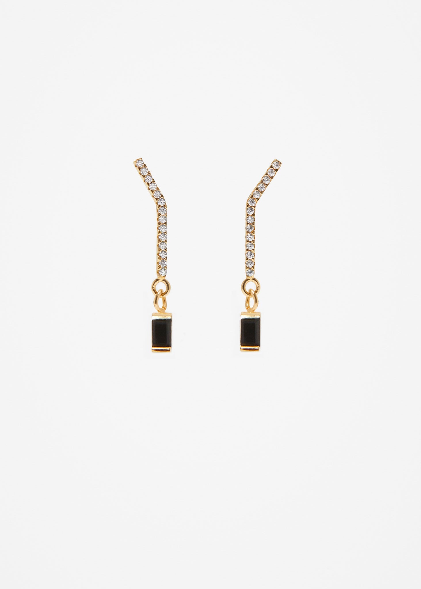 Slized Drop Earring Mini - Onyx - Sample - 1