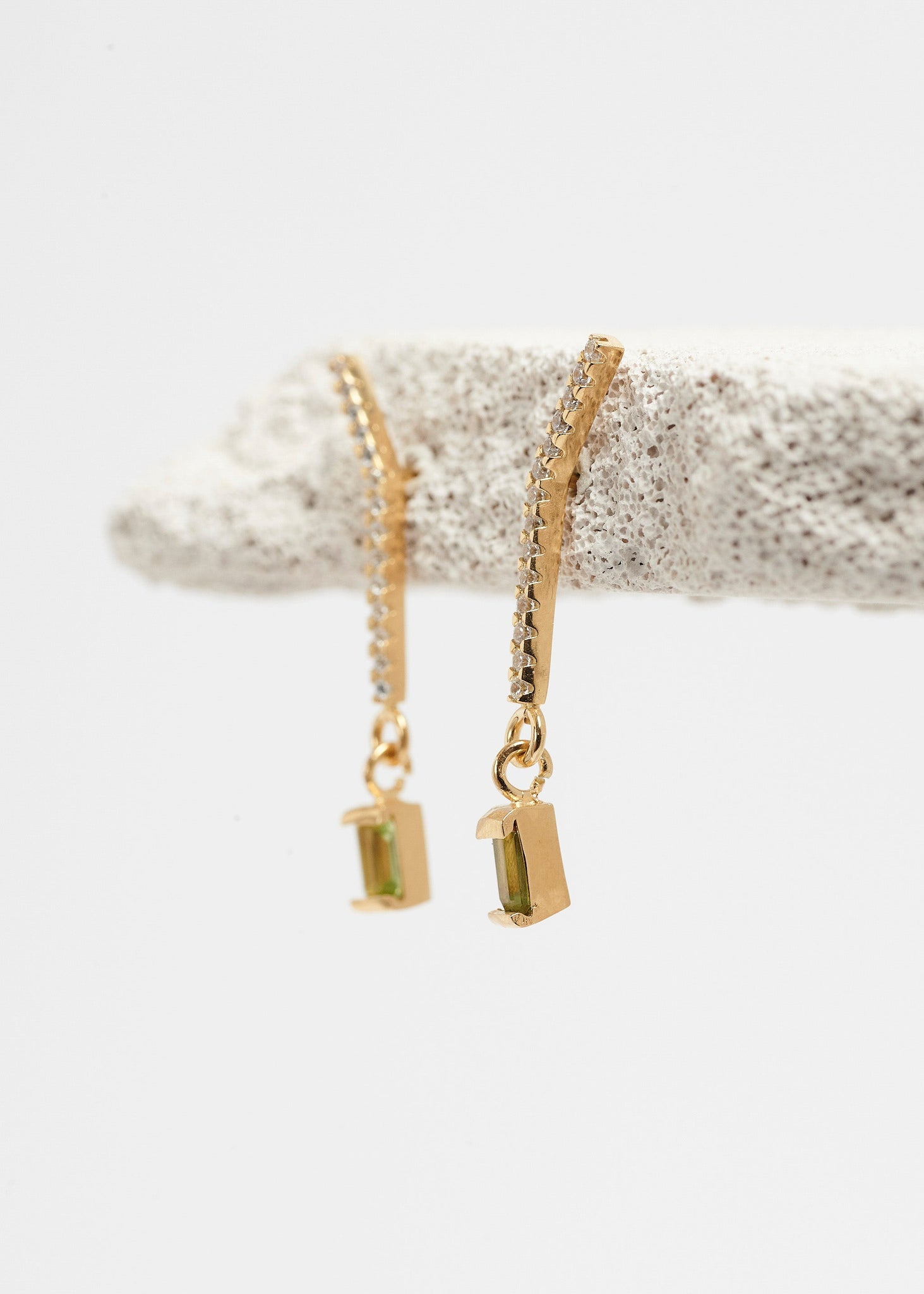Slized Drop Earring Mini | Peridot Cornelia Webb Earring