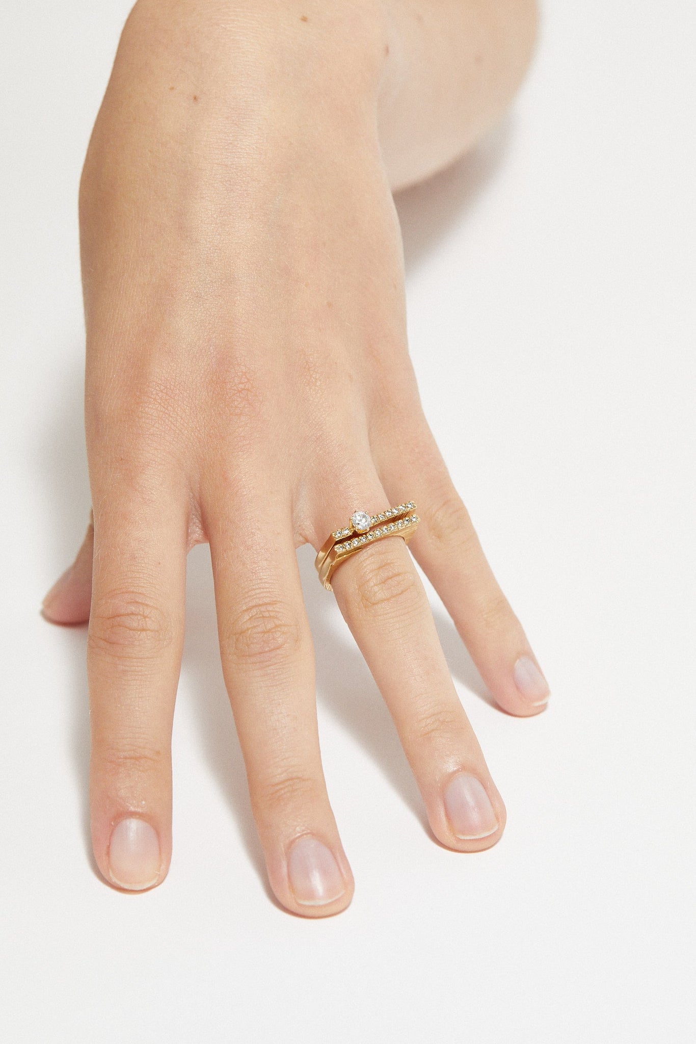 Fishtail Setting Band Slized 1/3 Eternity Band – Cornelia Webb