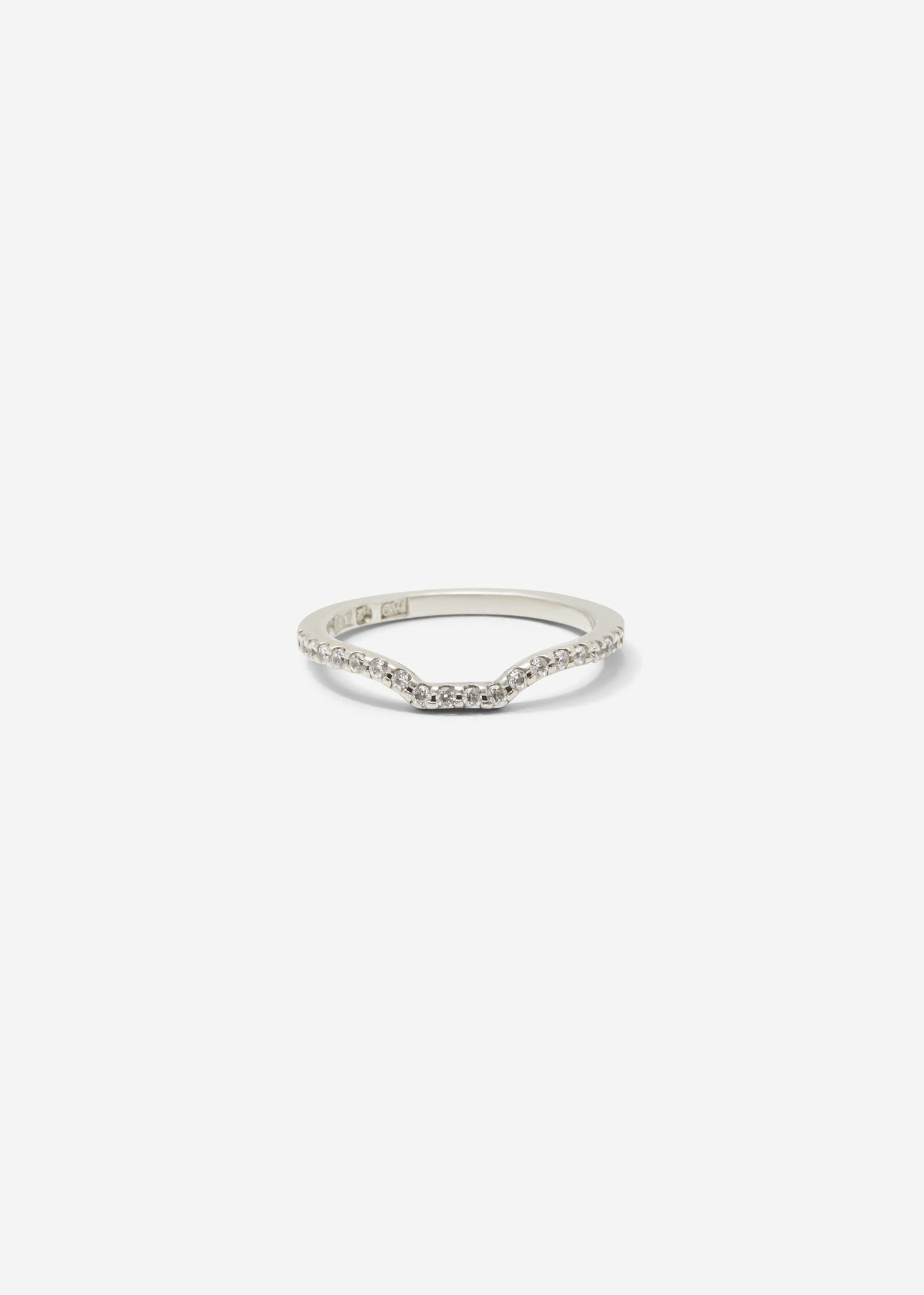 Slized Scallop Set Half Eternity Band 0.01 ct - Customised - 6