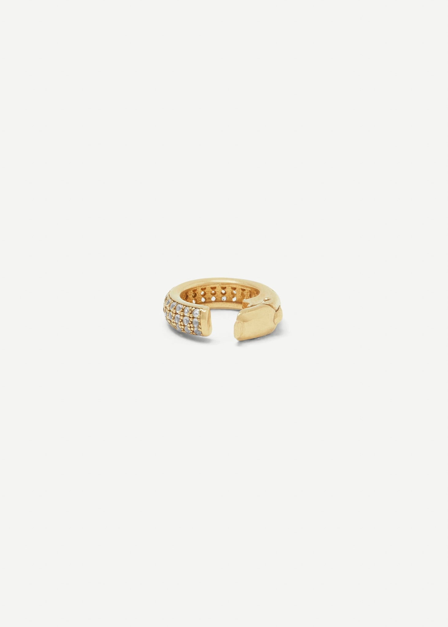 Stoned Ear Cuff Mini | White - Earrings - Cornelia Webb - 4