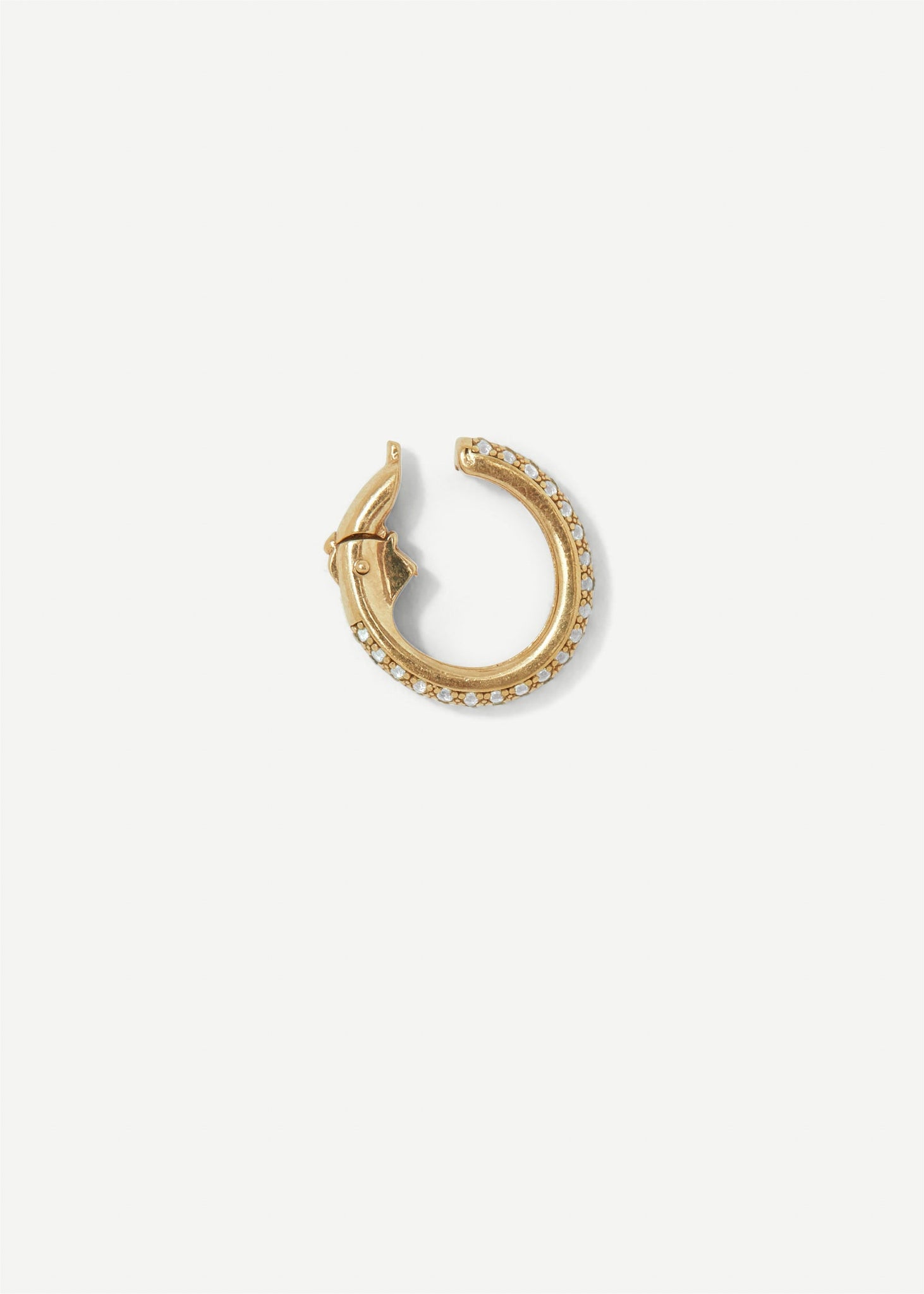 Stoned Ear Cuff Mini | White - Earrings - Cornelia Webb - 5