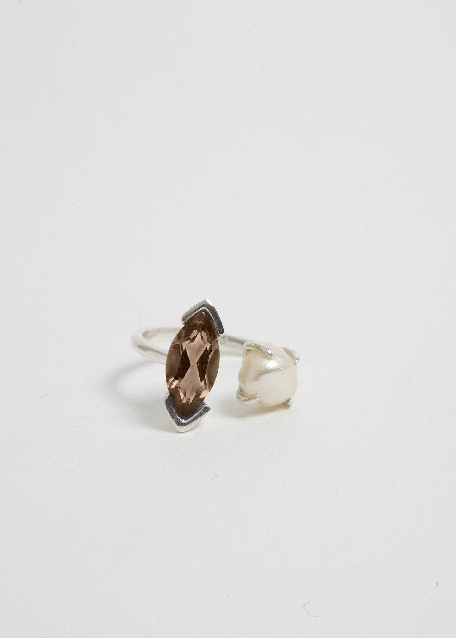 Stoned Marquis Ring Mini | Silver - Sample - 1
