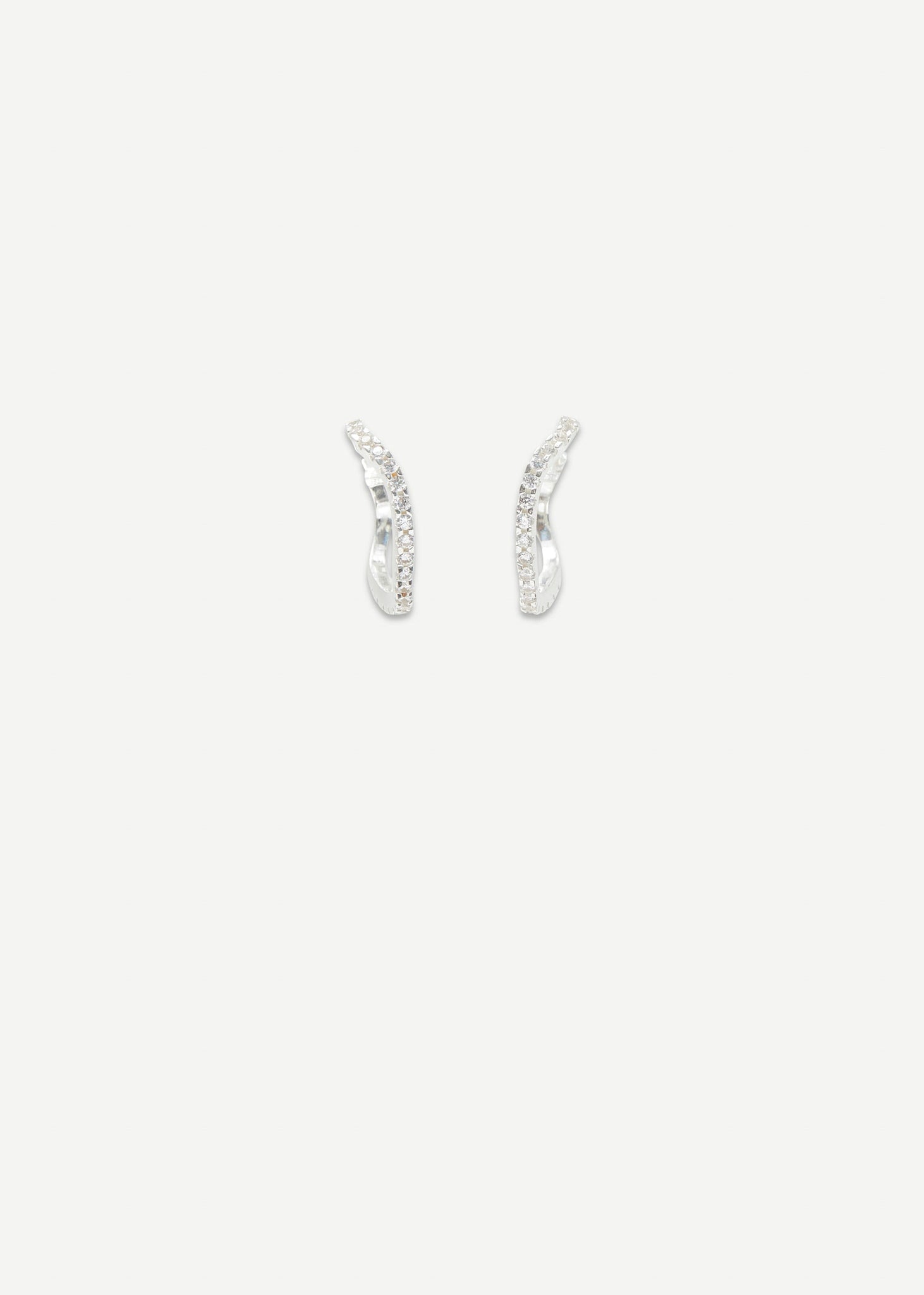 Stoned Pear Drop Earring - Single - Sample - 2