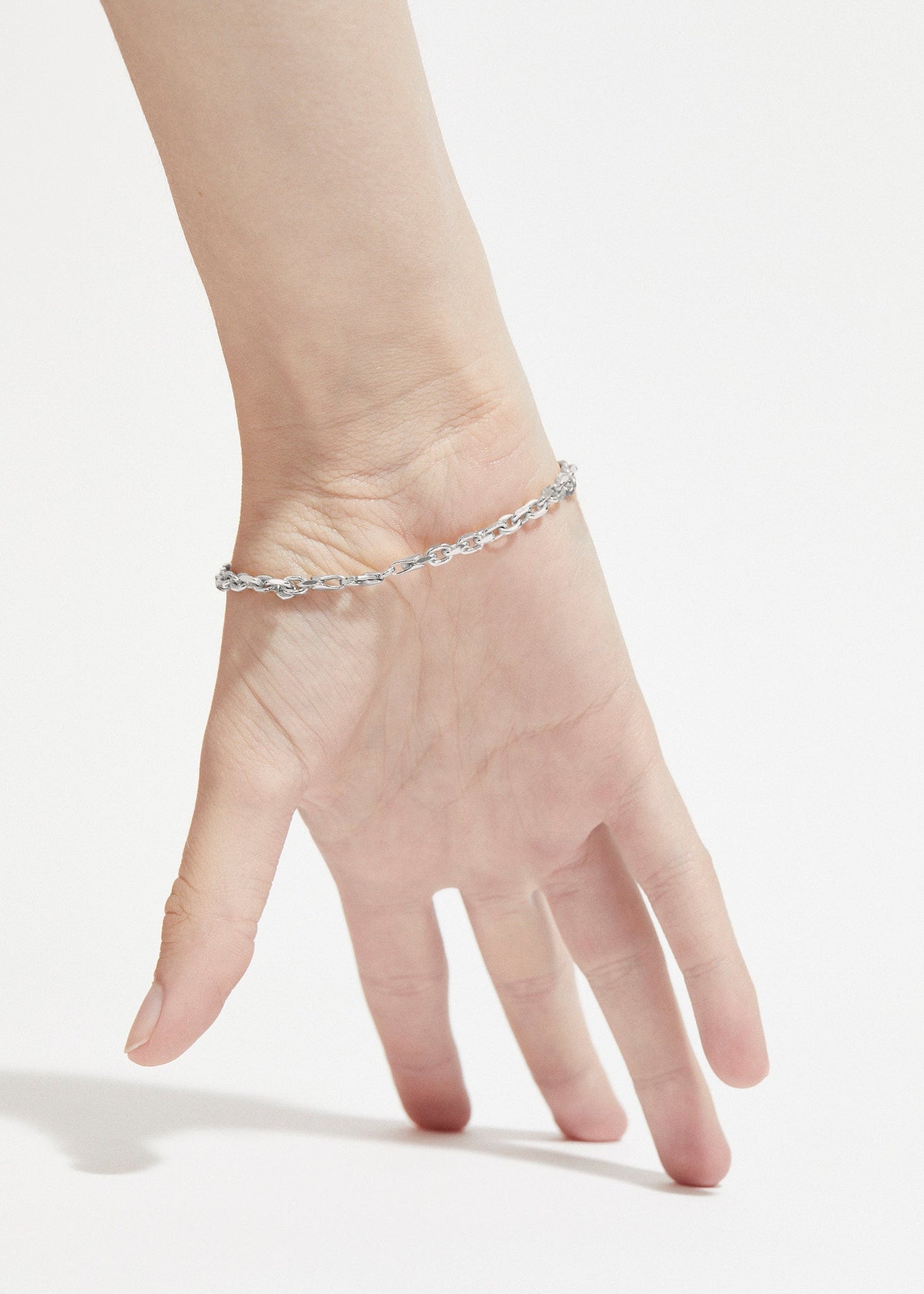 Stoned Sterling Silver Bracelet - Sapphire - Sample - 2