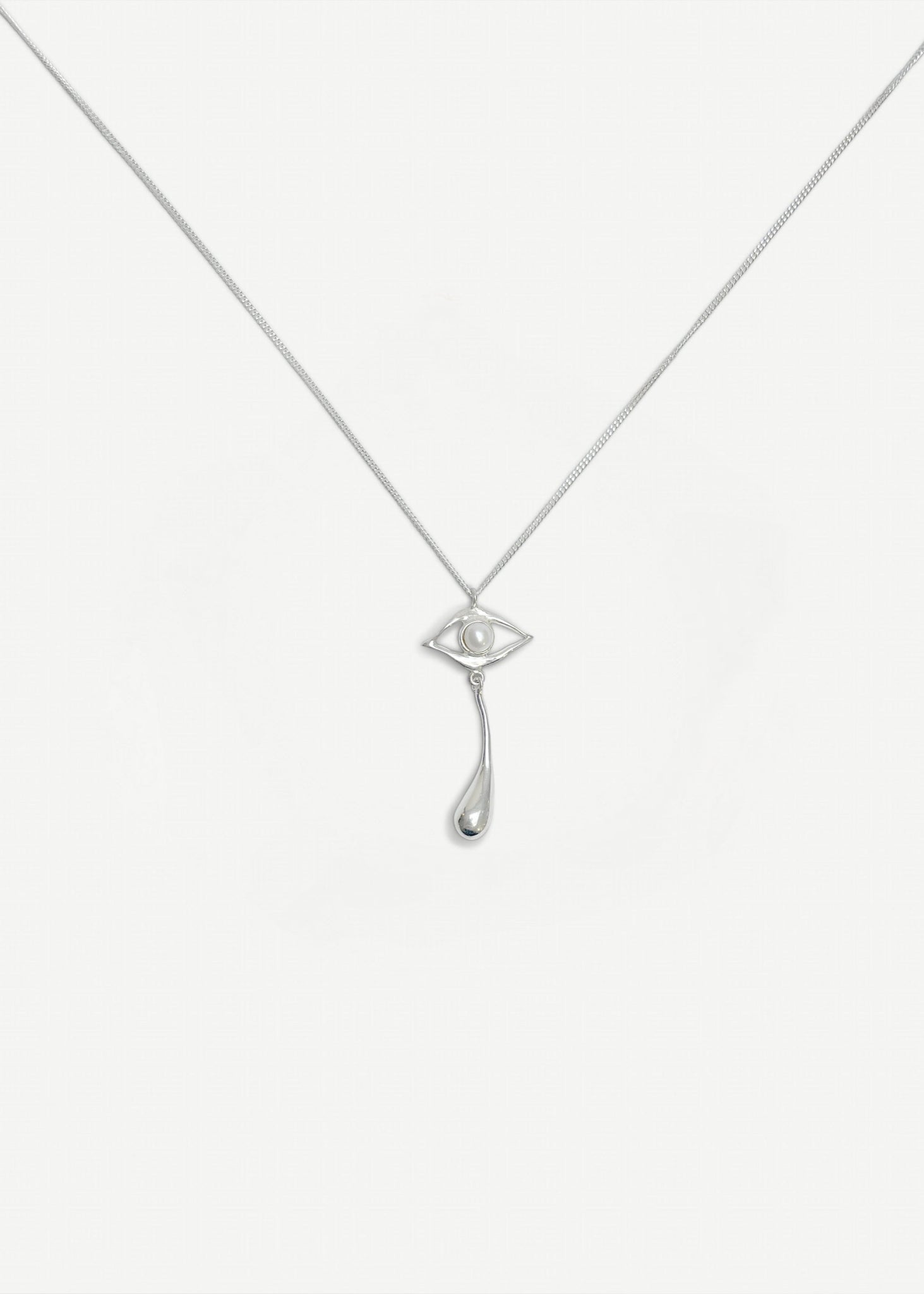 Teary eye Necklace | Silver - Sample - 1