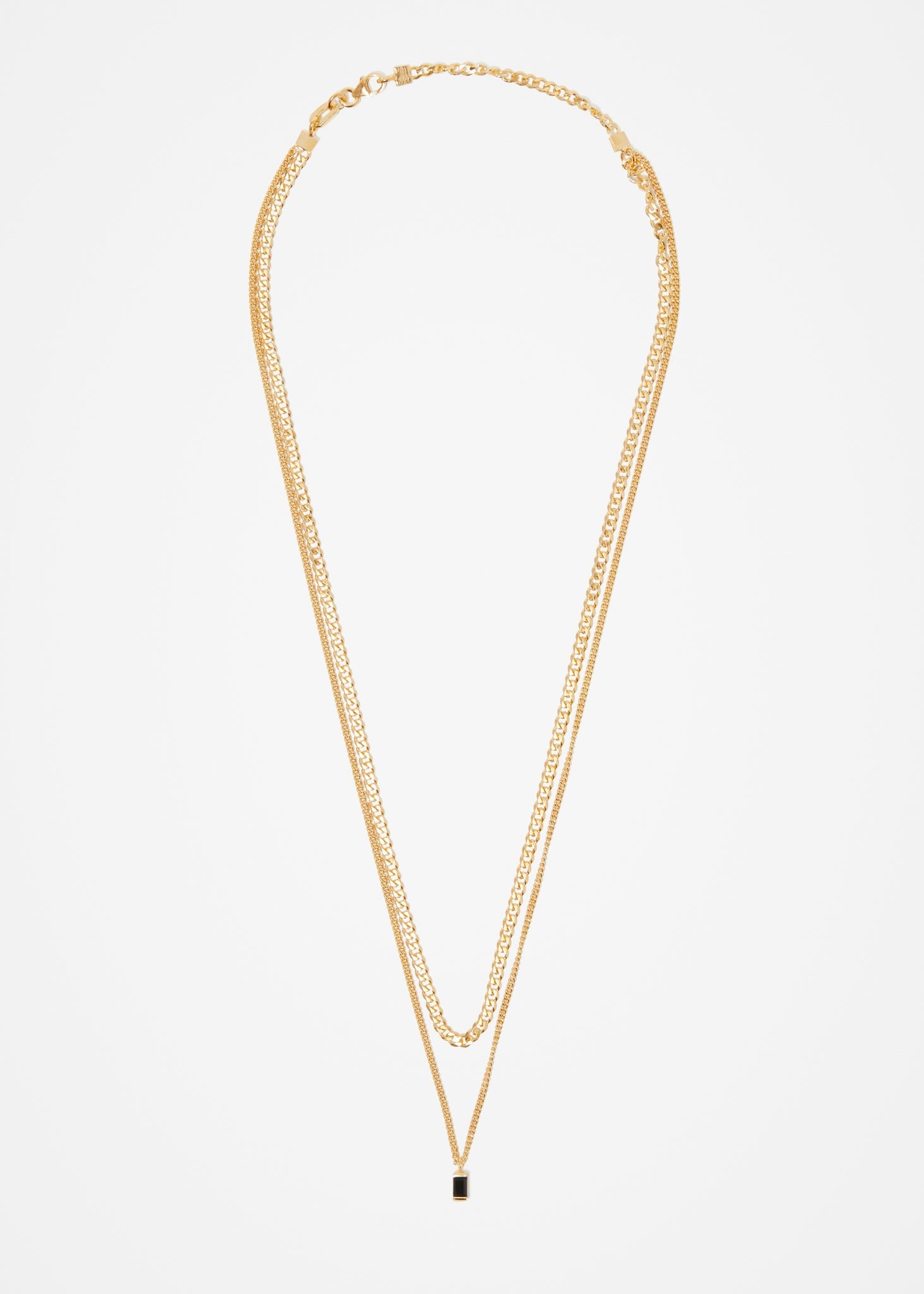 Warped Double Necklace | Onyx - Cornelia Webb - 1