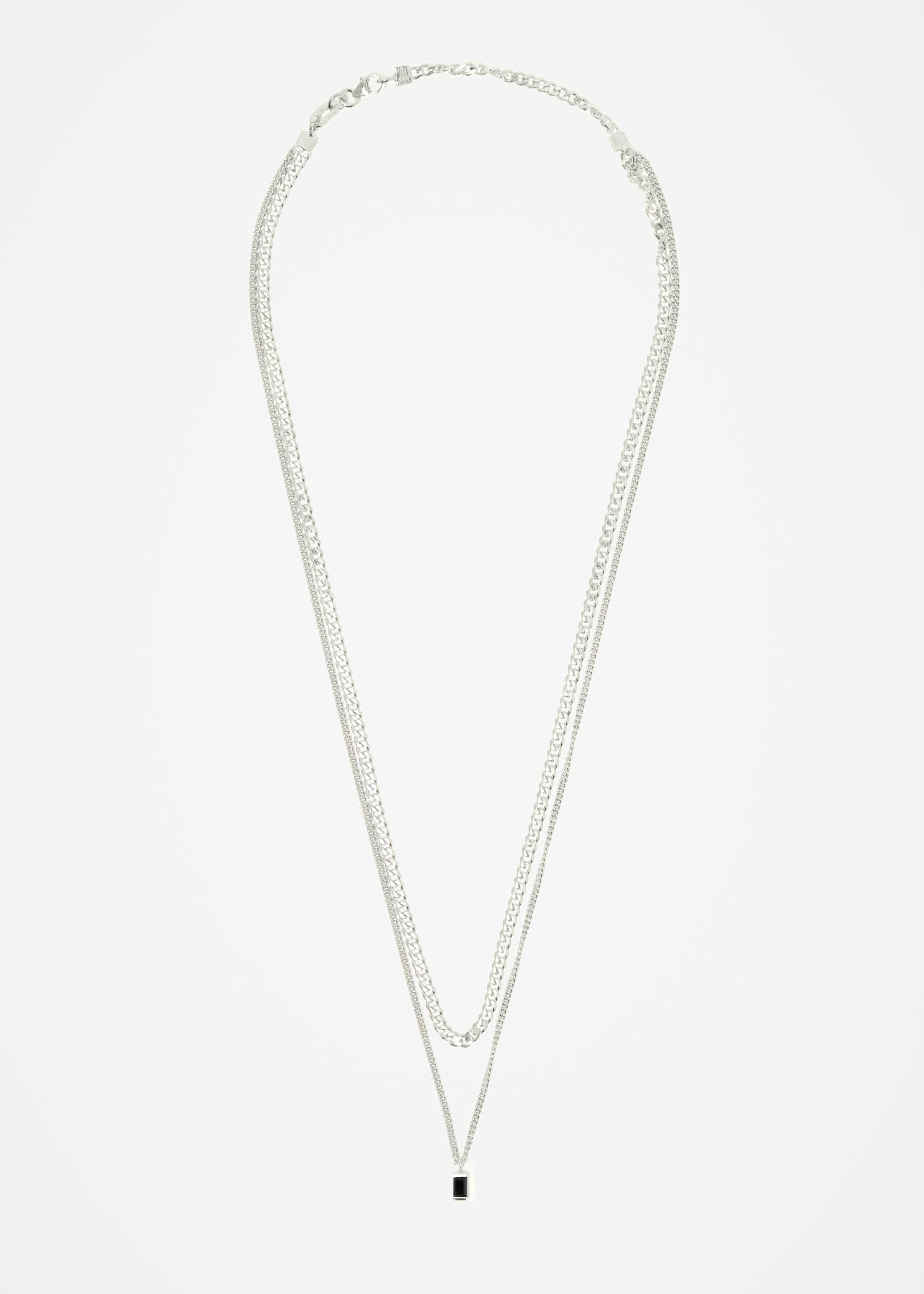 Warped Double Necklace | Onyx - Cornelia Webb - 3