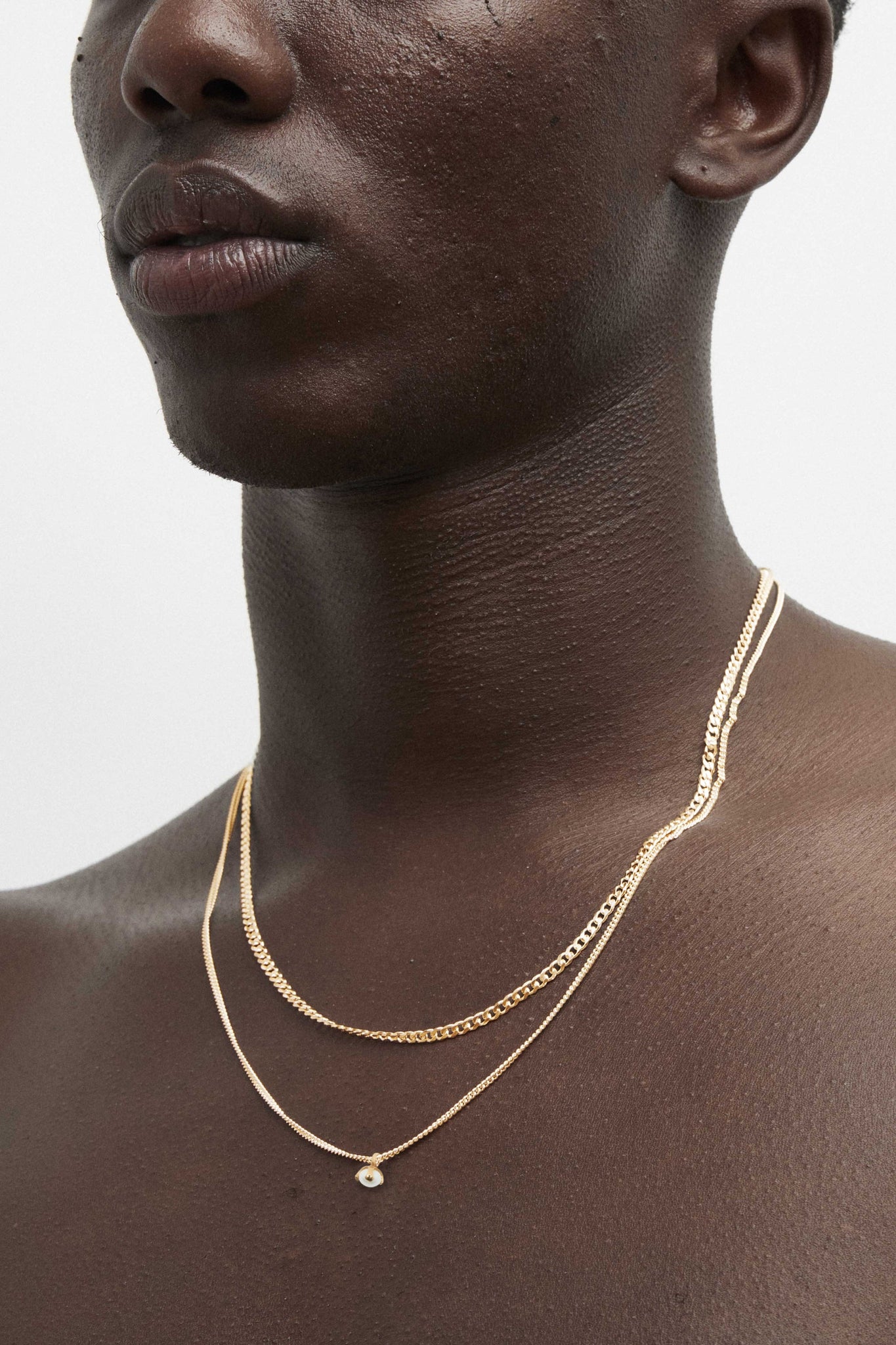 Warped Double Necklace - Pearl - Necklaces - Archive - 1