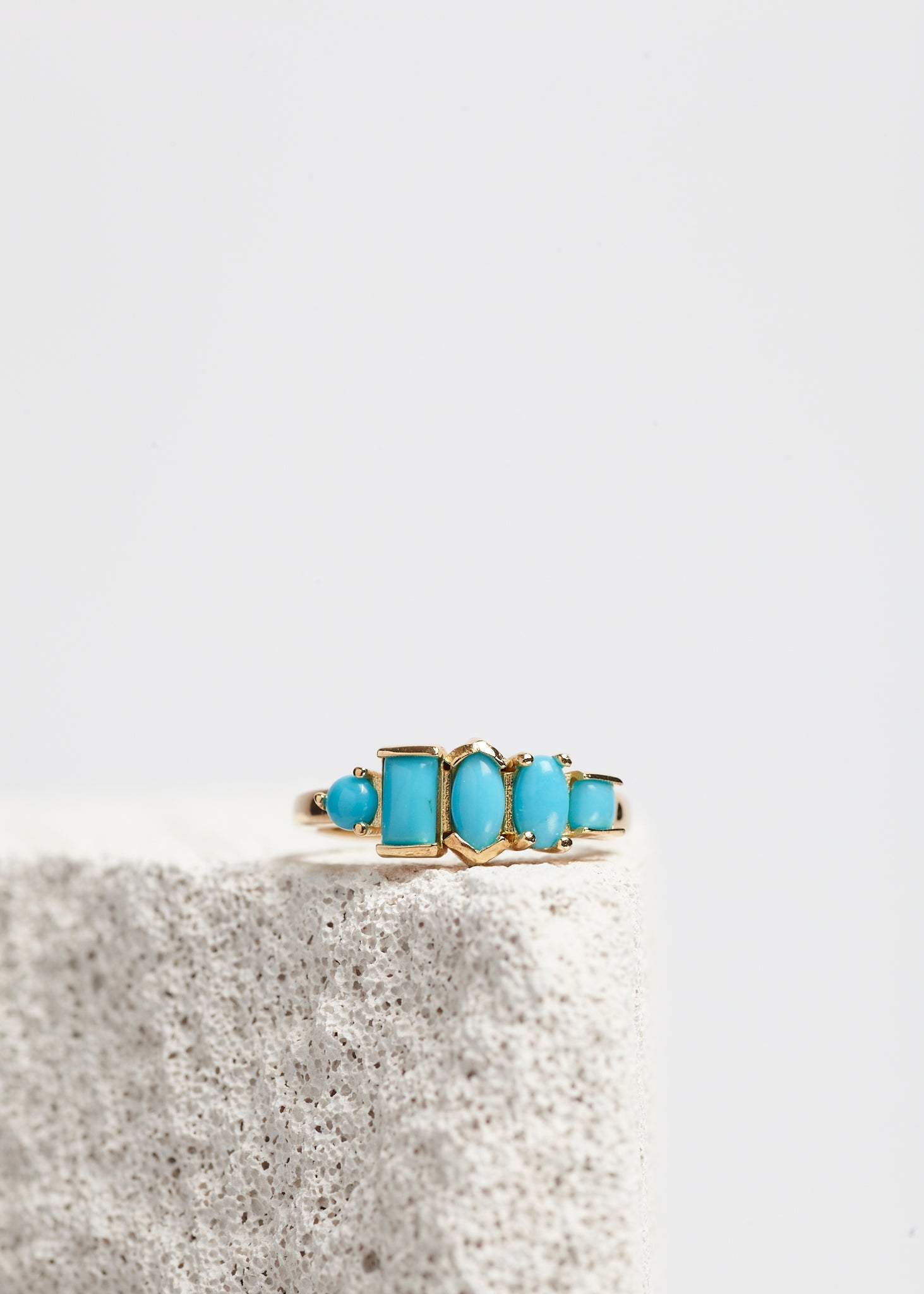 WARPED MULTI-STONE RING Cornelia Webb Ring