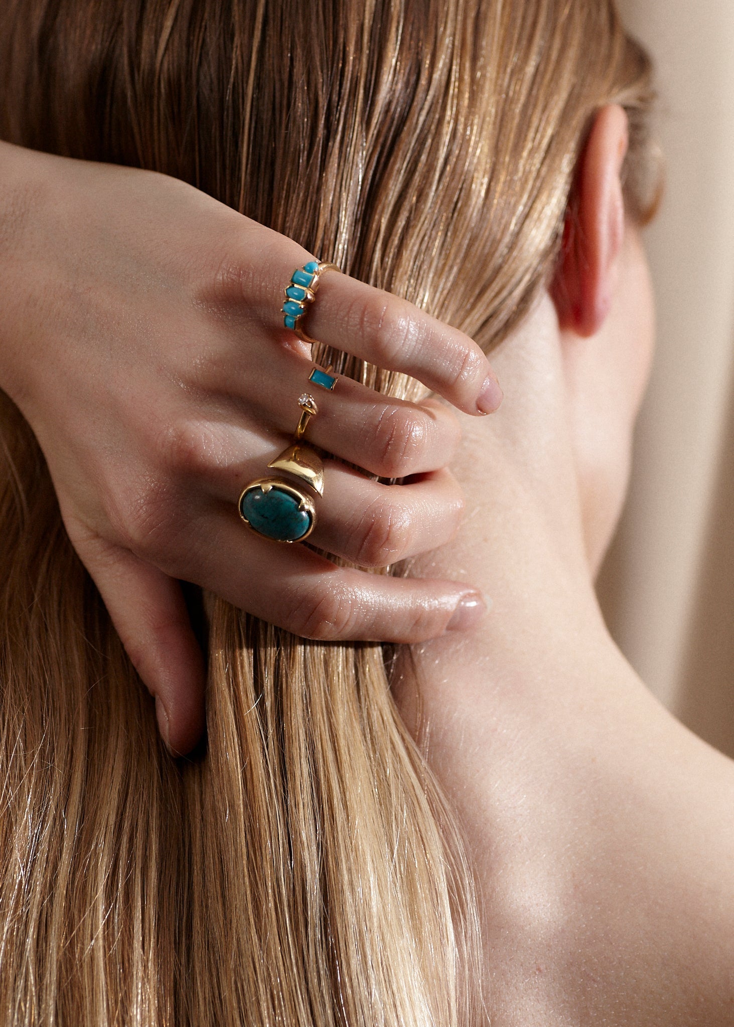 WARPED MULTI-STONE RING Cornelia Webb Ring