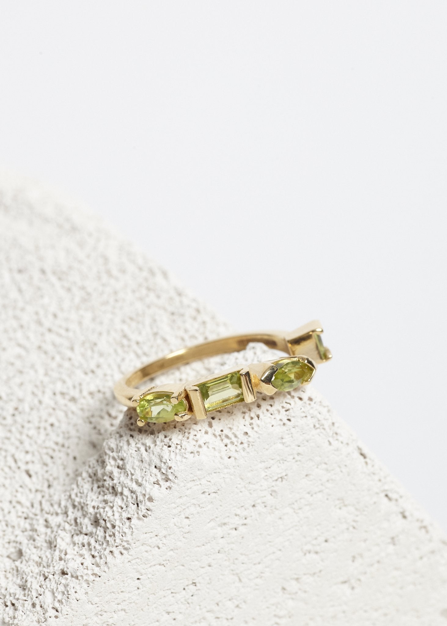 Warped Quadruple Mixed Ring Cornelia Webb Ring