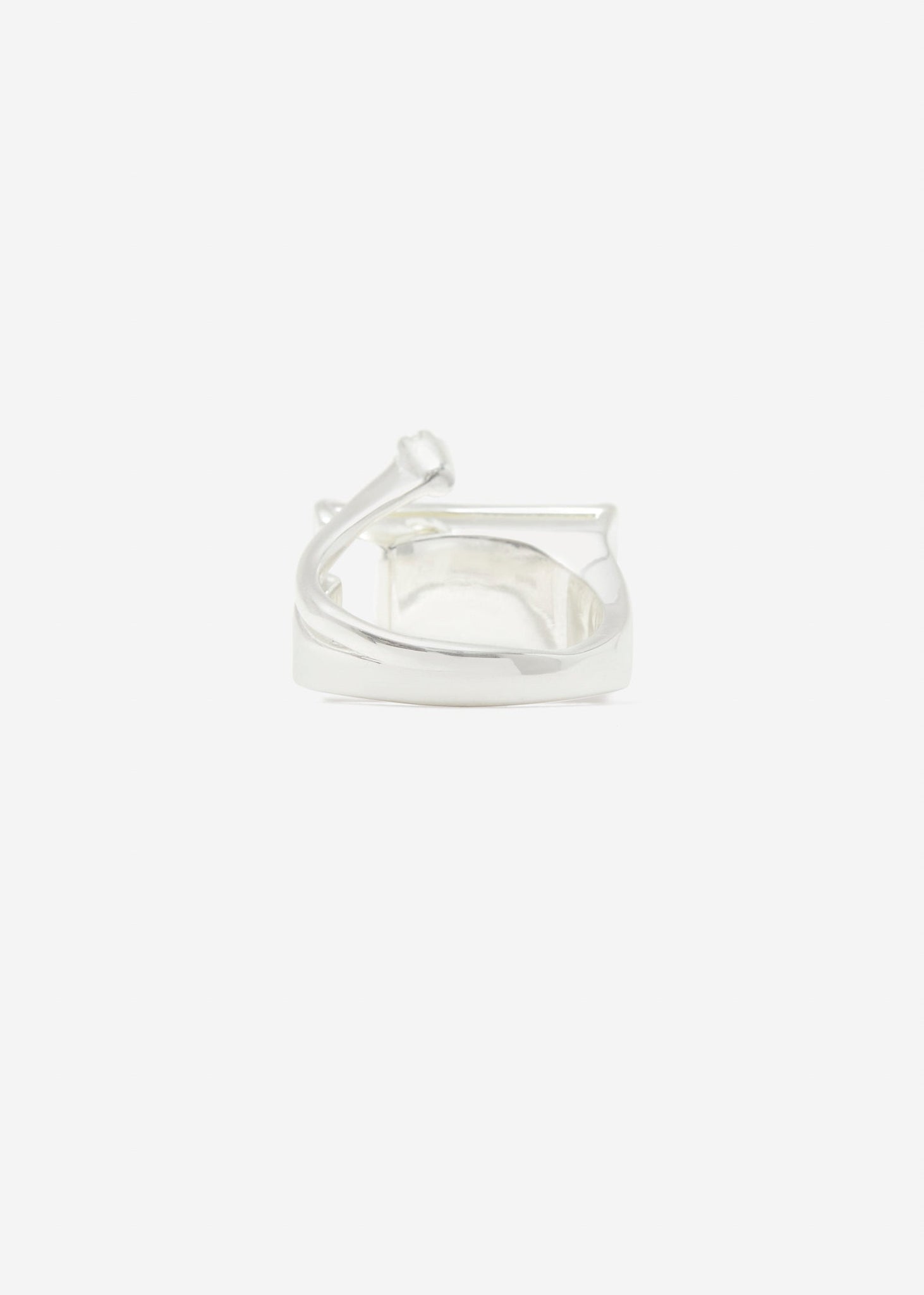 Warped Signet Ring Maxi - Lemon Quartz - Rings - Cornelia Webb - 4