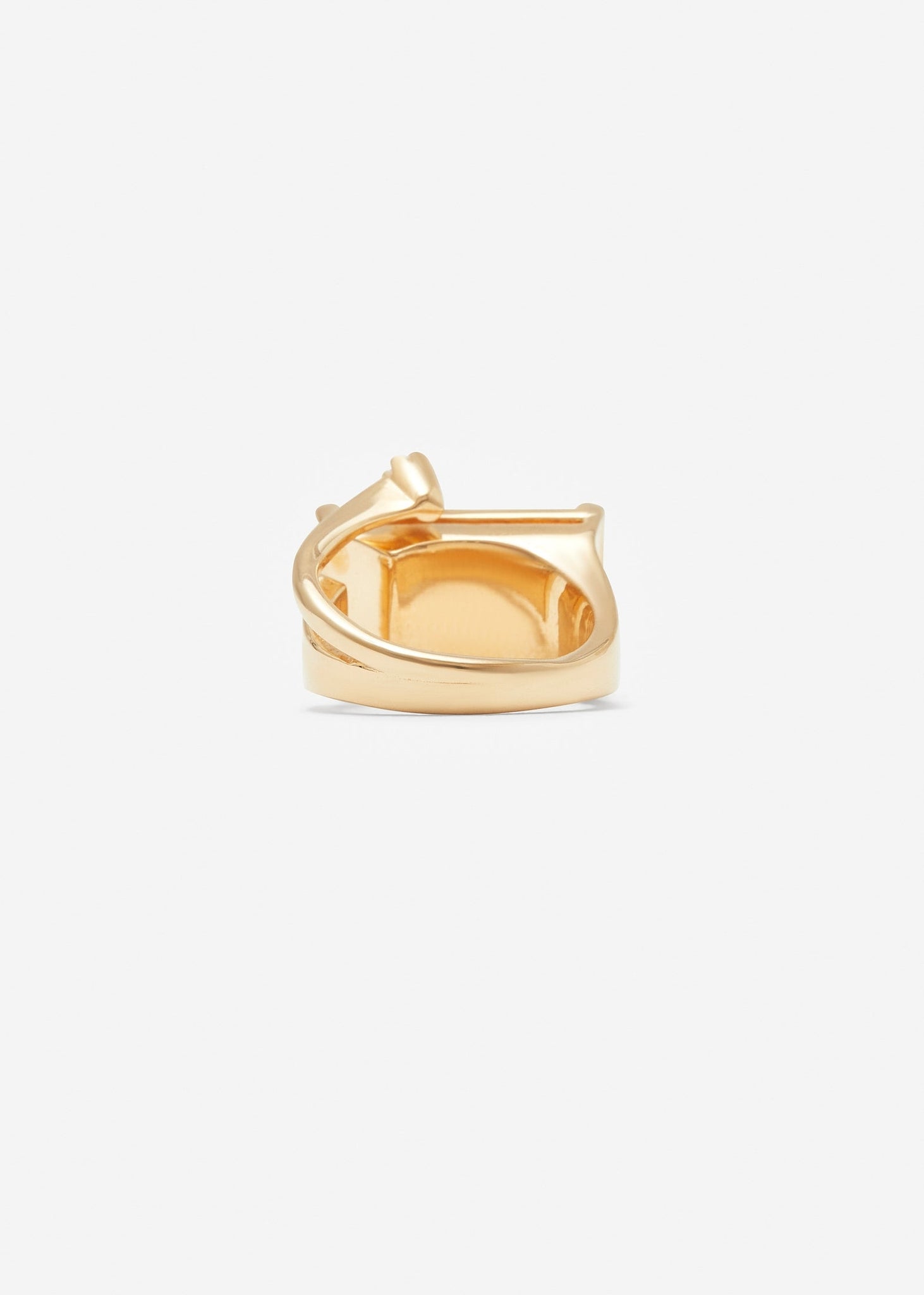 Warped Signet Ring Maxi - Orange Quartz - Rings - Cornelia Webb - 3