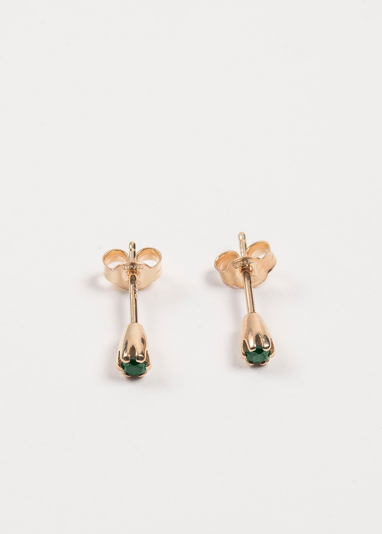 Warped Stud Earring Mini - Green - Sample - 1