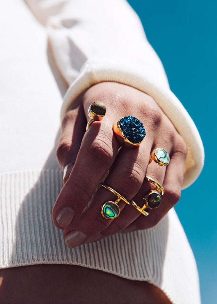 Wired Pava two finger Ring - Sample - 1