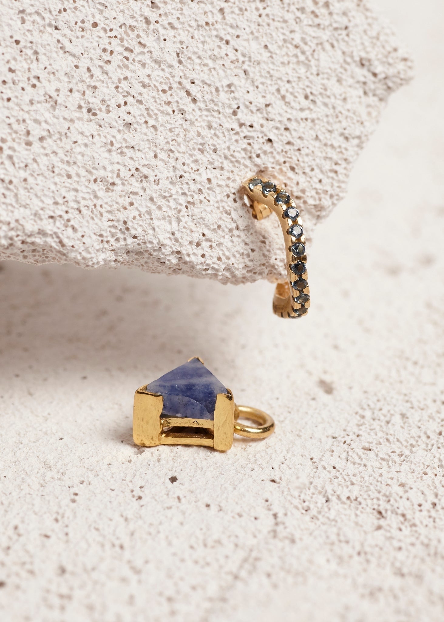 Charmed Elemental Earring Mini | Sodalite (color change photo) Cornelia Webb Earring