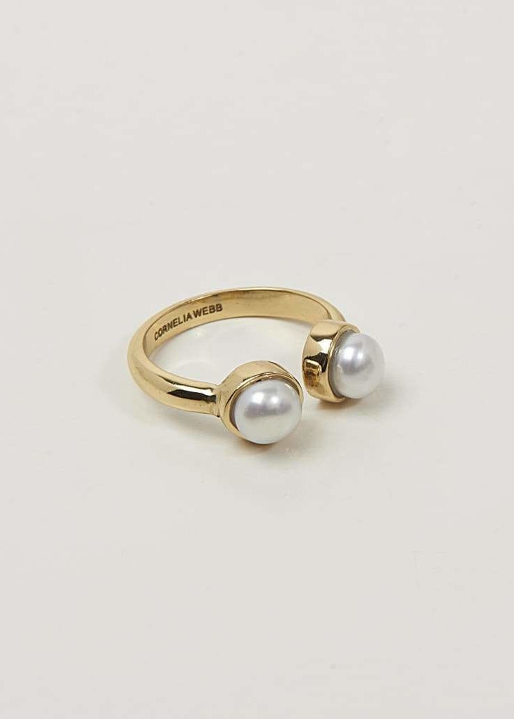 Pearled open ring xsmall Cornelia Webb Rings bridal Classic Core Pearl Pearled