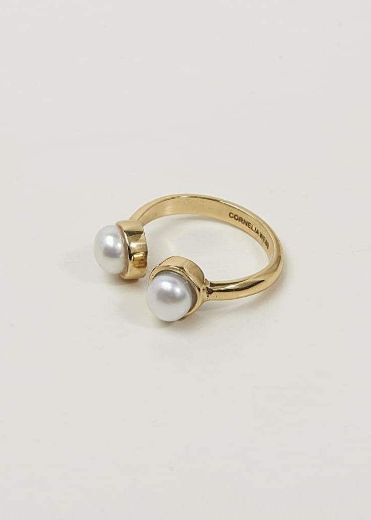 Pearled open ring xsmall Cornelia Webb Rings bridal Classic Core Pearl Pearled