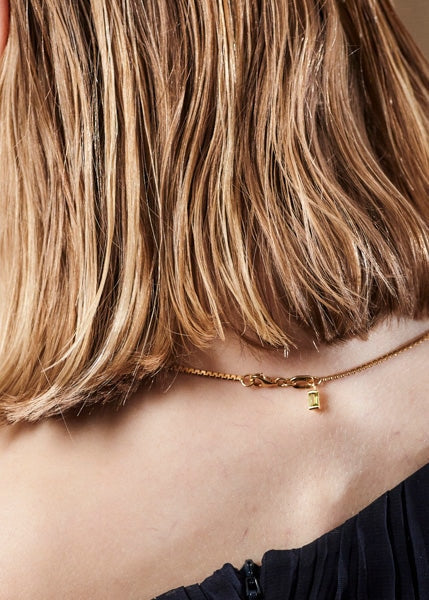 Slized Zigzag Necklace Mini | Peridot Cornelia Webb Necklace