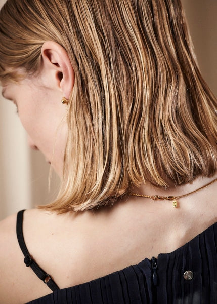 Slized Zigzag Necklace Mini | Peridot Cornelia Webb Necklace